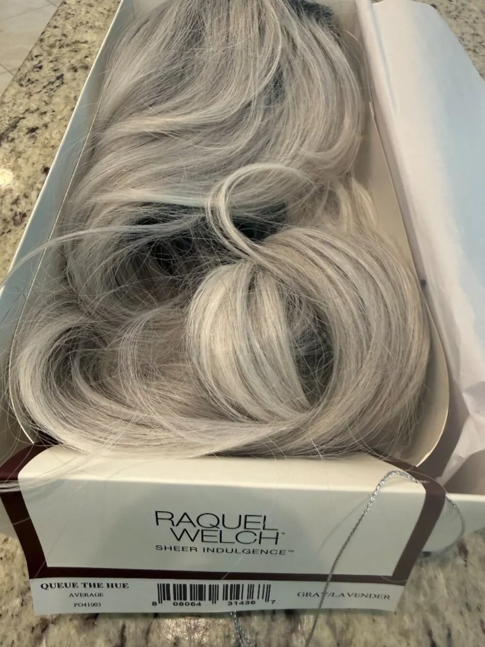 Queue The Hue Raquel Welch in Grey/Lavendar